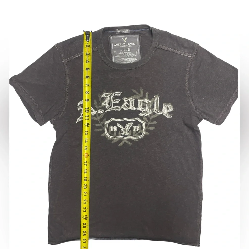 Vintage Y2K‎ Affliction Inspired American Eagle Brown Large T-Shirt Vintage Fit